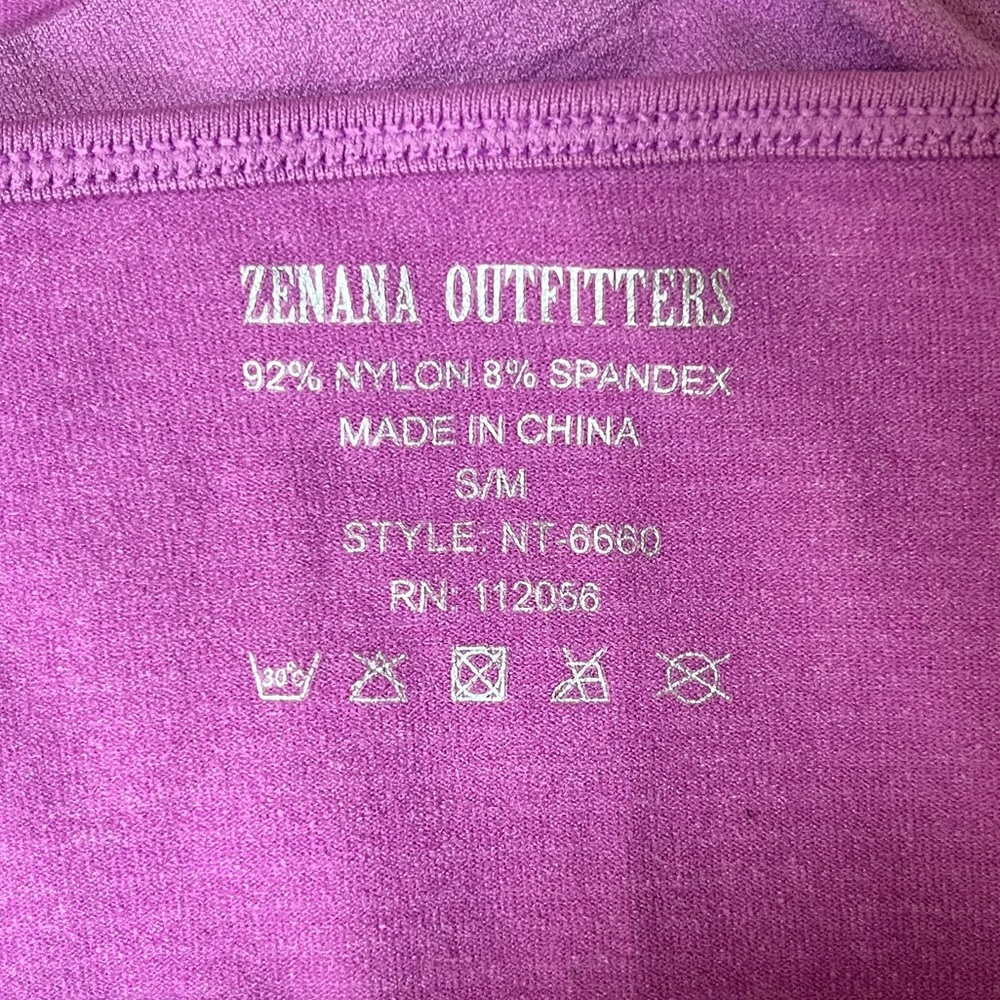 Zenana Outfitters Purple Fitted Cut Out Tank Top - Picture 5 of 5